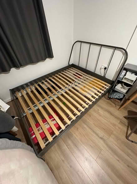 Photo of free IKEA king size bed frame & mattress (Maryland Station E15) #1