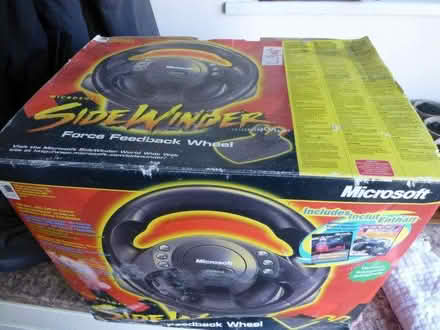 Photo of free Microsoft Steering wheel and Force Feedback joystick. (Fakenham NR21) #1