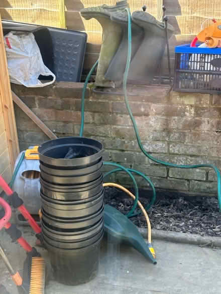 Photo of free Large plastic plant pots (Tonbridge) #2