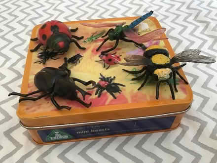 Photo of free Tin of plastic insects. (Longlevens GL2) #3