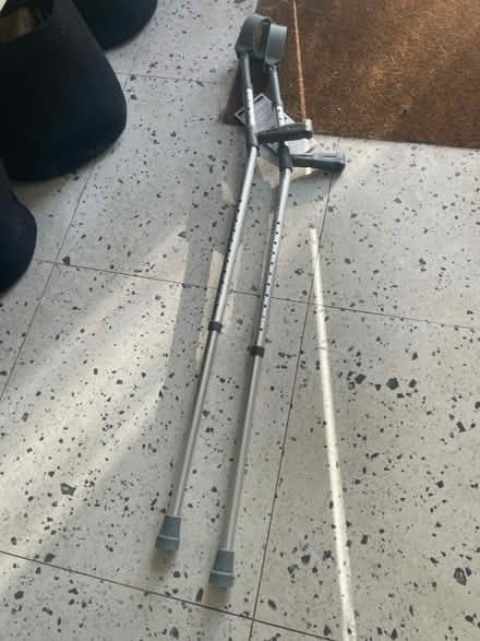 Photo of free Nearly new crutches (SW9) #1
