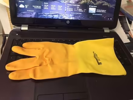 Photo of free several left handed household rubber gloves (Putney SW15) #1