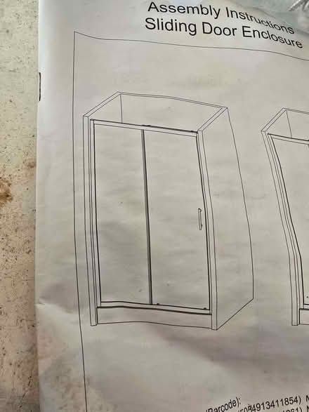 Photo of free Shower Screen with Door 1200mm x 6mm Glass (Crag Bank LA5) #2