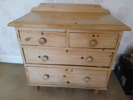 Photo of free Antique pine chest of drawers (Whitton) #1