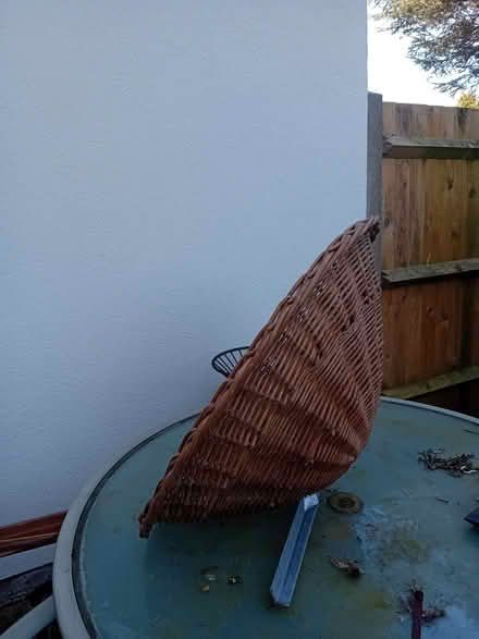 Photo of free Wicker basket chair (Warsash SO31) #2