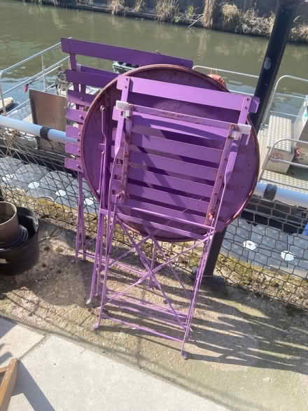 Photo of free Metal garden table and chairs (Stratford, E15) #1
