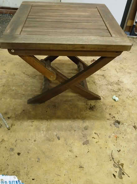 Photo of free Folding garden table (Minster Lovell OX29) #3
