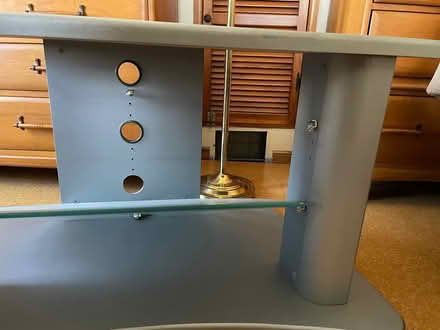 Photo of free Corner TV Stand w/ glass selves (2) (Rutgers Village, New Brunswick) #2