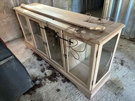 Photo of free Solid well made cabinet with lights (Old Dilton BA13) #1