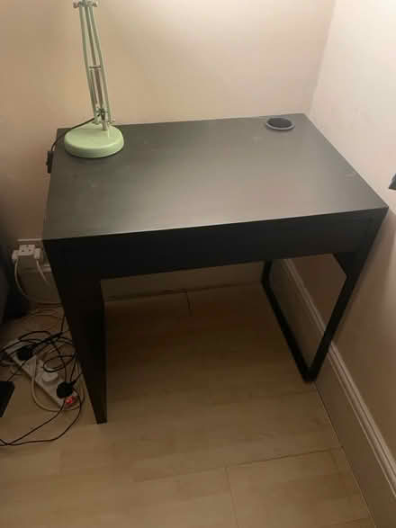 Photo of free Black Ikea desk with drawer (SE6) #1