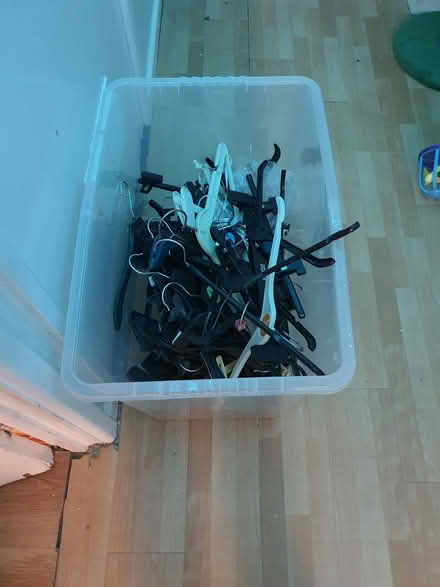 Photo of free Clothes hangers (Bh16 5at) #1