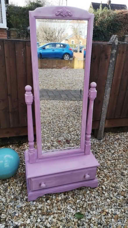 Photo of free (Very) shabby chic mirror & drawer (Hitchin, SG5) #1