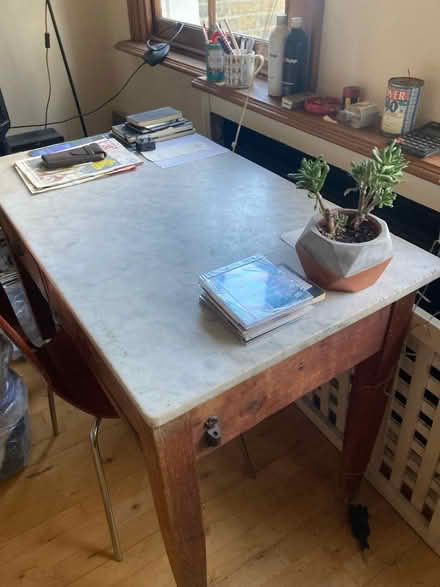 Photo of free Marble top desk (Kensington W14) #4