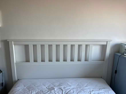 Photo of free IKEA white super king size bed base (Steyning BN44) #1
