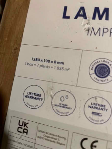 Photo of free Quick step laminate and underlay (SW11) #3