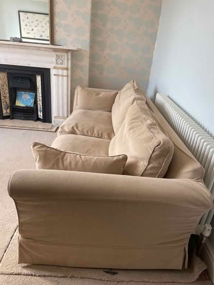 Photo of free Large cream sofa (Lancaster, near canal) #2