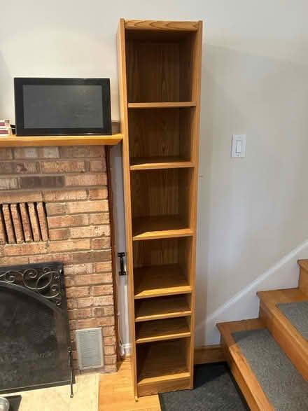 Photo of free Tall skinny bookcase with 6 shelves (Clarendon) #1