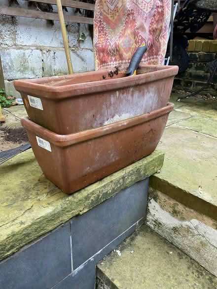 Photo of free 2 terracotta planters (Barnsbury N1) #2