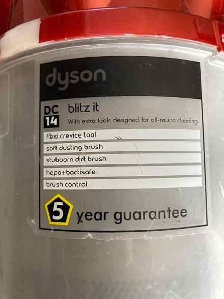 Photo of free Dyson DC14 vacuum cleaner (LN4 (Washingborough)) #3