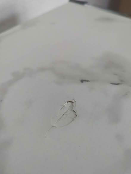 Photo of free Faux Marble Side Table (Martinez) #2