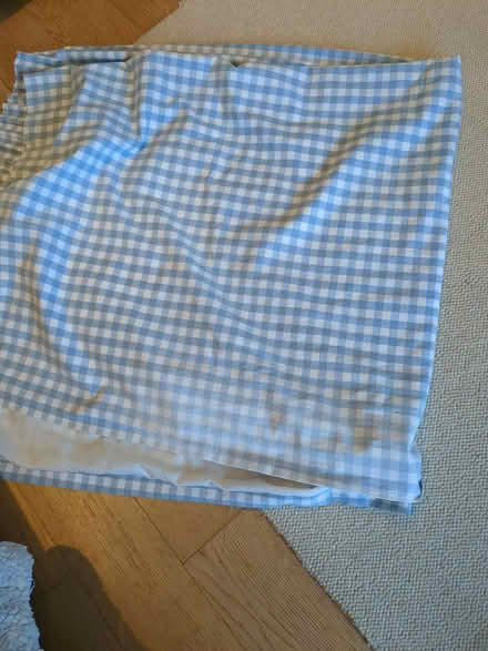Photo of free Pair of blue and white curtains (Earley RG6) #2
