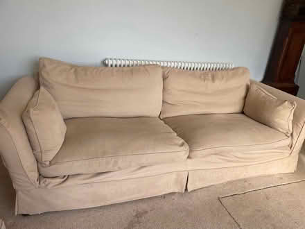Photo of free Large cream sofa (Lancaster, near canal) #3