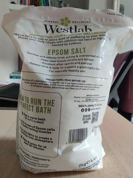Photo of free Epsom Bath Salts 2kg (BN3) #2