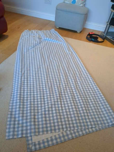 Photo of free Pair of blue and white curtains (Earley RG6) #1