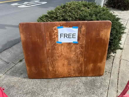 Photo of free 2 chairs + drop leaf table (Hollenbeck and Remington) #3
