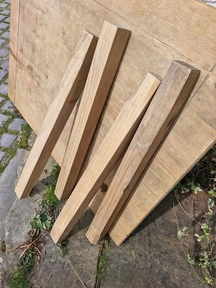 Photo of free Pine table and legs (Chirk LL14) #2