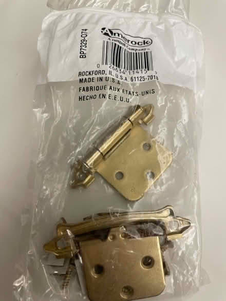 Photo of free Brass cabinet hinges (Redwood City hills) #1