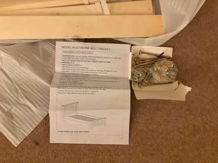 Photo of free Single wooden bed frame (DA1) #4