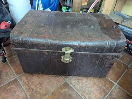 Photo of free Large metal storage trunk (Sheffield S12) #1