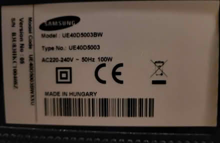Photo of free Samsung 40" TV (Acton W3) #2