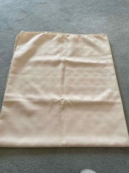 Photo of free Large light peach-coloured Tablecloth. (Findern DE65) #1