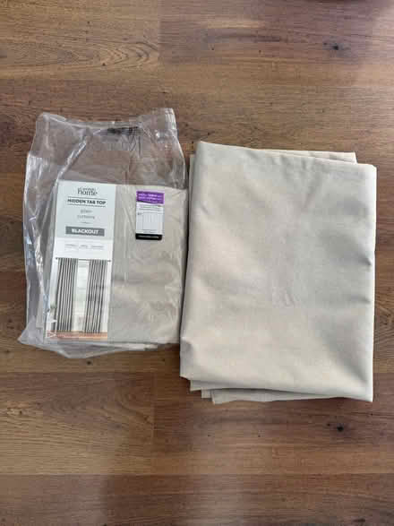 Photo of free Black out natural short curtains (E8) #1