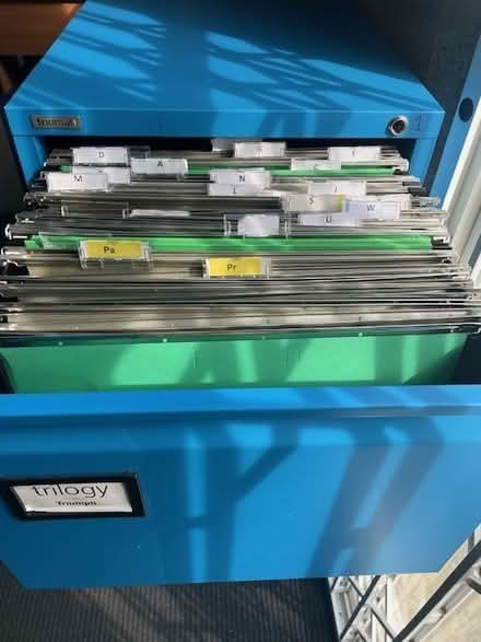 Photo of free Blue Filing Cabinet (Headingley, Leeds) #3