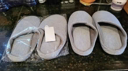 Photo of free 2 pairs ladies' slippers size 6/7 (Cherry Orchard SY2) #1