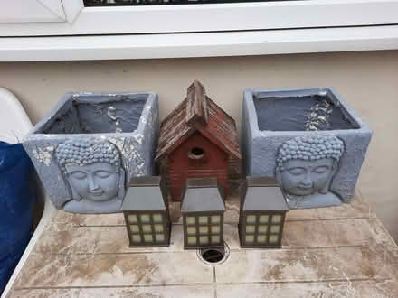Photo of free Garden planters, bird box, ornaments (Stanley Gate L39) #1