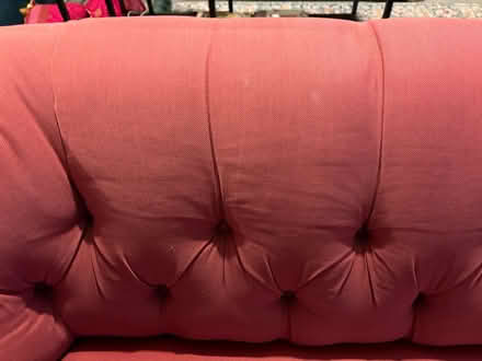 Photo of free pink three seater sofa (pollokshaws) #3