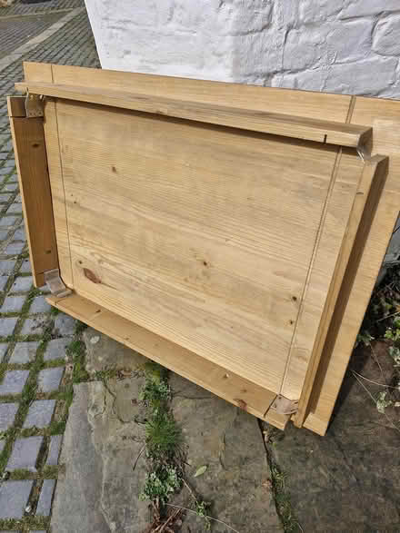 Photo of free Pine table and legs (Chirk LL14) #1