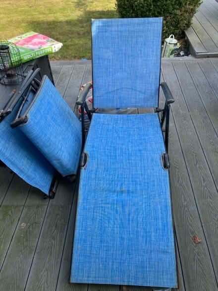Photo of free Blue sun loungers (Formby L37) #1