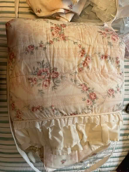 Photo of free Girls pink floral bedding (West Billerica) #2
