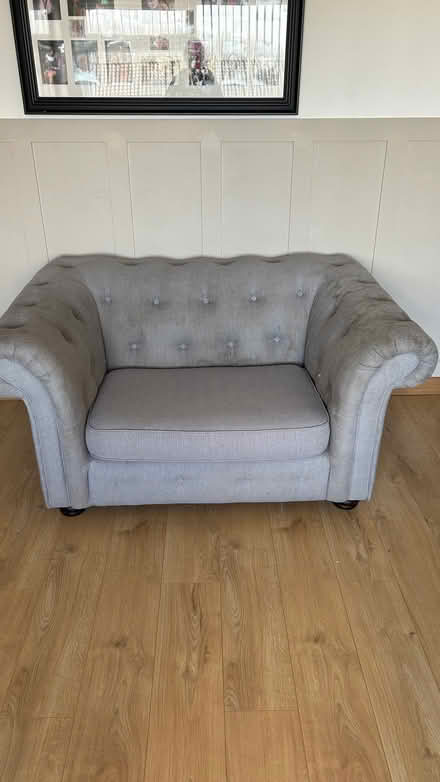 Photo of free DFS grey sofa and chair (Middleton LS10) #2