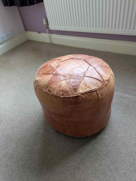 Photo of free Leather Pouffe (Ascot) #1