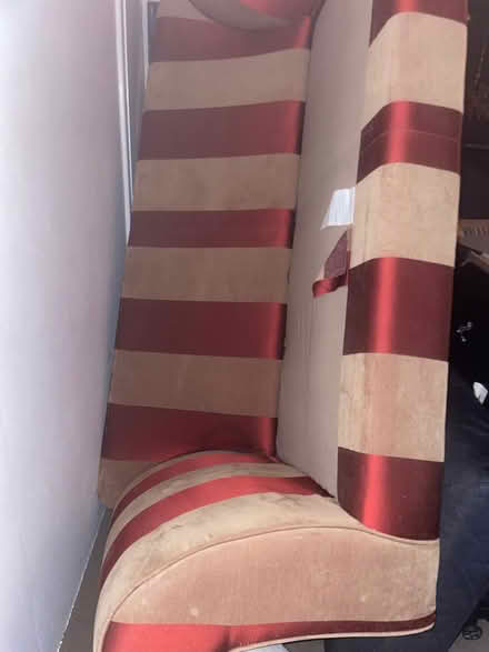 Photo of free Regale sofa red and beige (Norbury) #3