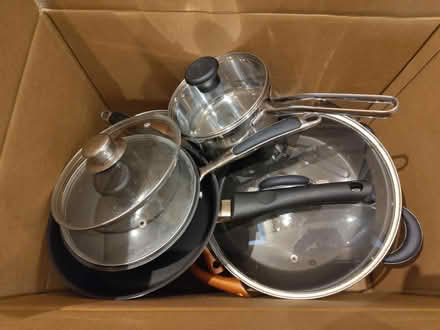 Photo of free Saucepans frying pans and lids CR5 (Hooley CR5) #3