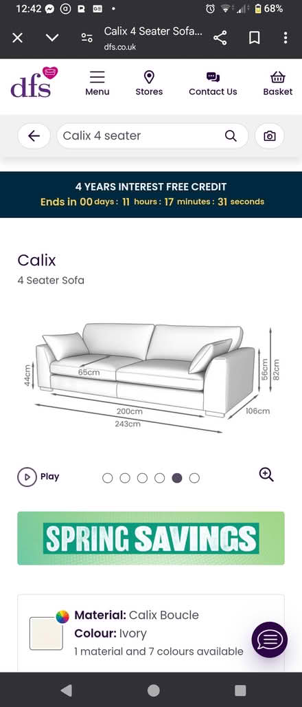 Photo of free 4 seater sofa (GU14) #3