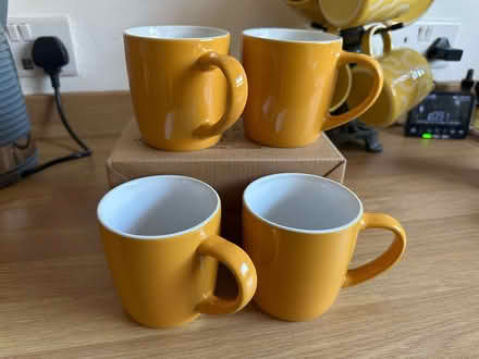 Photo of free 6 mustard yellow mugs (Whaddon GL52) #1