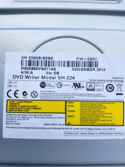 Photo of free DVD writer SATA connections (Near Shaw's in Groton) #2